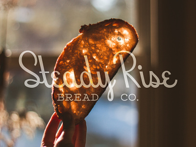 Steady Rise Bread Co. Branding bakery logo bakery packaging brand identity branding bread logo graphic design logo design packaging risograph typography wordmark