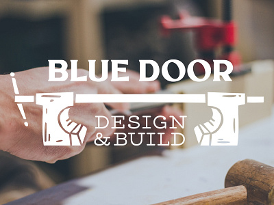 Blue Door Logo & Brand Identity brand guidelines brand identity brand illustration branding carpenter graphic design graphicdesign illustration logo logo design typography woodworking