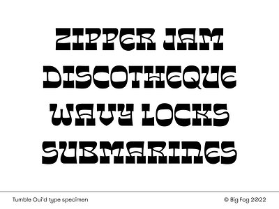 Tumble Oui'd - font in progress branding display font font design fonts logos type design typography