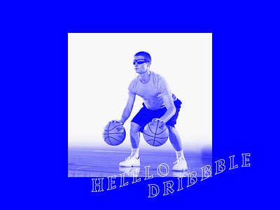 Helllo Dribbble basketball first draft graphic design incredible sports art typography wow