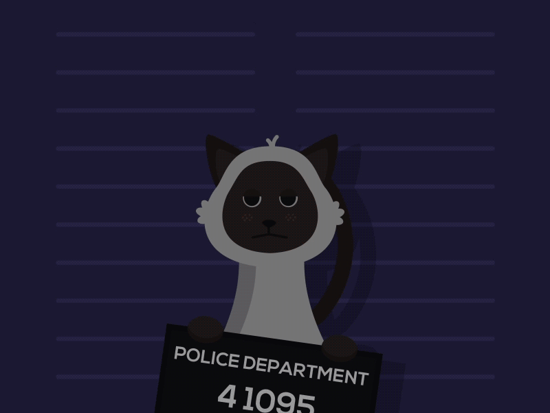 Cats are forces of evil after effects animation cats jail mug shot