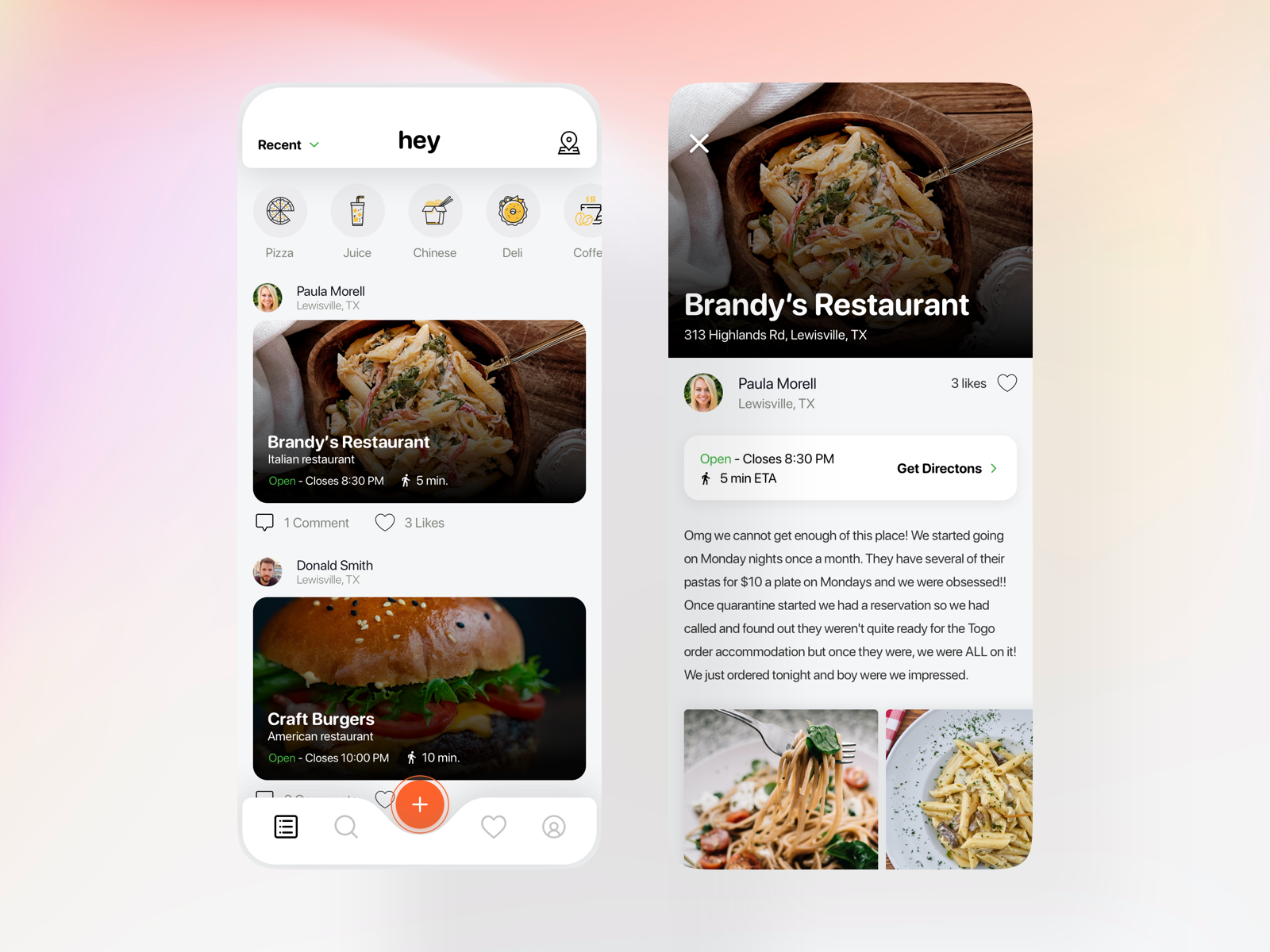 Restaurant Recommendations App by Allan Rosales on Dribbble