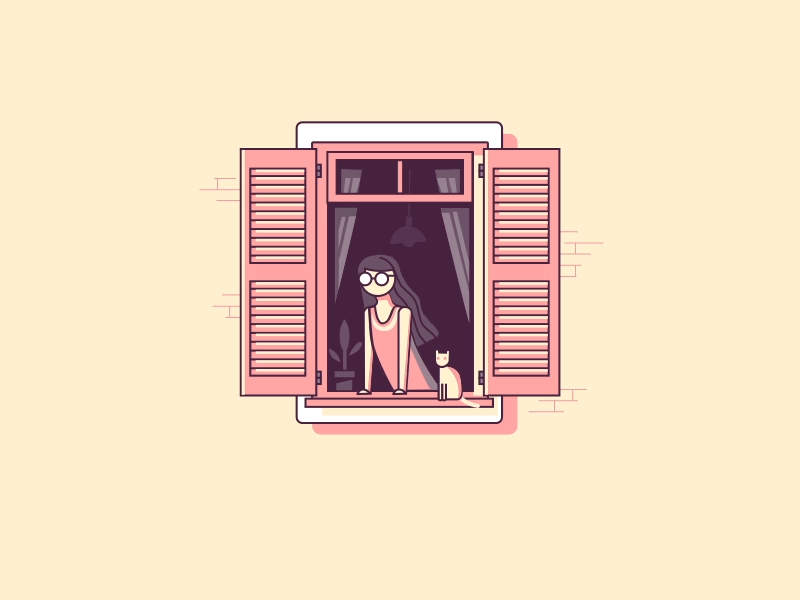 Enjoying The Wind adamosvald animated adobe aftereffects animation 2d after effect motiongraphics vector render illustration motion designer mograph aftereffects adobe motiondesign designer design 2d motion animator animation