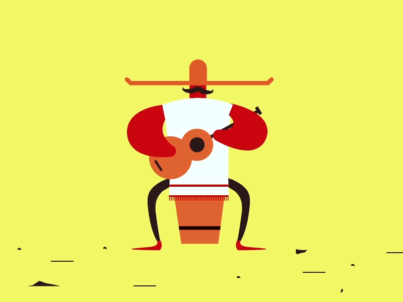 Al mal tiempo, buena cara. character animation 2d animated adobe aftereffects vector adamosvald render motiongraphics illustration motion designer mograph aftereffects adobe motiondesign 2d designer design motion animator animation