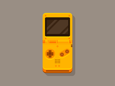 Game boy flat game boy illustration