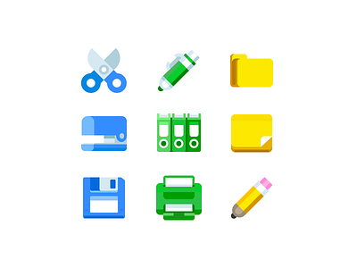 Freebie office tools icons