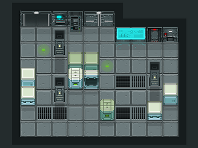 Sci fi pixel art tiles free pixel art sci fi tiles