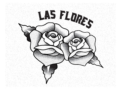 Las Flores adobe illustrator chicana design digital art illustration logo tattoo