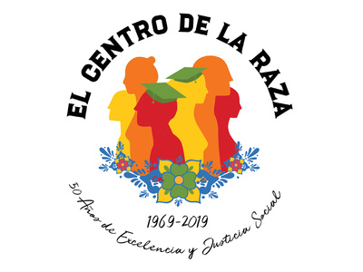 El Centro de la Raza Anniversary logo adobe illustrator chicana design digital art graphic illustration illustrator latino logo