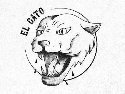 El Gato! adobe illustrator branding chicana design graphic grunge illustrator logo traditional tattoo vector