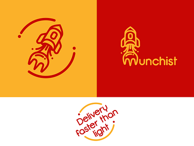 Food Delivery delivery fly food fork illustrator logo rocket vector
