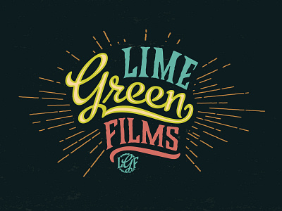 Lime Green Film film green illustrator letter lettering lime logo signature text