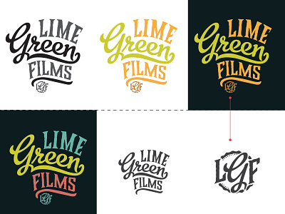 LGF film green illustrator letter lettering lime logo signature text