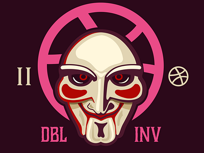 2 invites! — I want to play a game double dribbble game invitation invite mask saw ticket