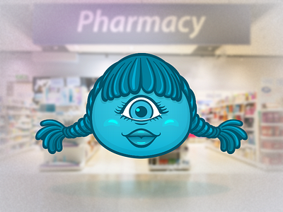 Girl-Cell cell education girl illustrator kawaii mascot medicine movie pharmacy protagonist vector