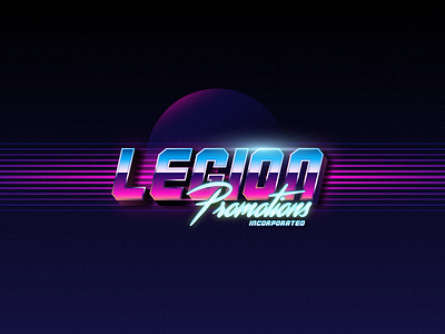 Legion Promotions 90s legion logo logotype promotion retro space synth synthwave