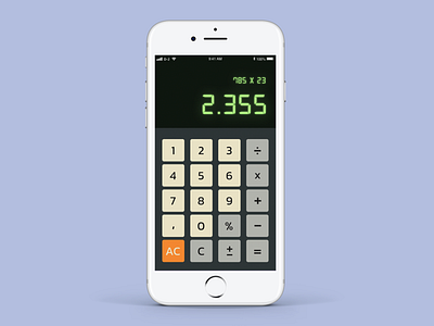 Daily UI 001 / Calculator dailyui dailyui 004