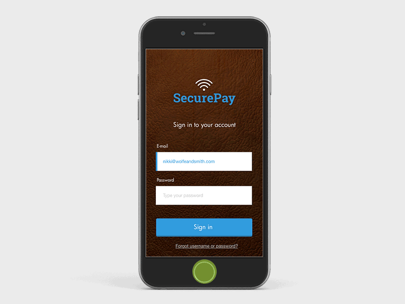 Secure Pay Mobile Wallet ui user experience user interaction ux