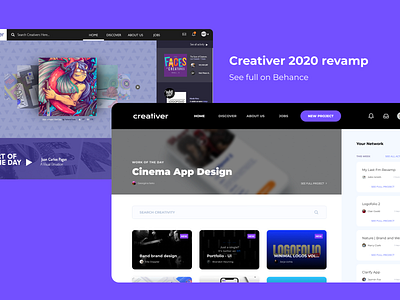 Creativer | 2020 Revamp branding revamp ui visual design