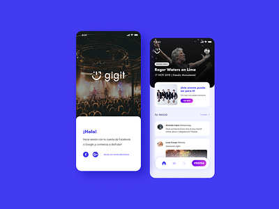 Gig it | Brand & UI | School Project (2018)