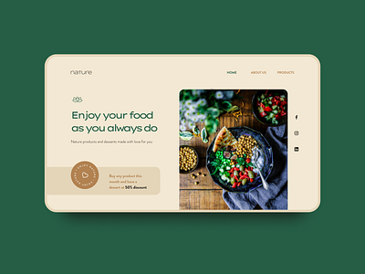 Nature - Branding Project branding design food food delivery health identity nature nature logo page visual design web