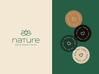 Nature - Branding Project brand branding colors colors palette design elegant food healthy identity logo nature typography