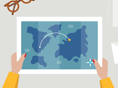 Adventure Map 2d adventure illustration map vector