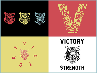 Victory Strength Identity blkspt charlotte fitness freelance graphic illustration north carolina