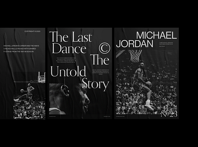 Tribute to The Last Dance and the legend Michael Jordan. black and white branding clean design graphic design minimal poster ui ux