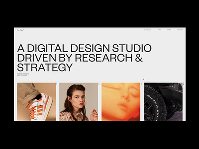 DashDigital® Studio Case Study Interaction agency case study dash digital design home page design interaction design minimal motion studio transition ui ux web design