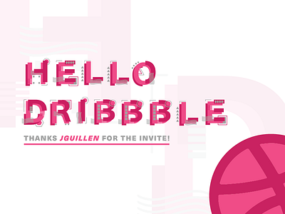 A Warm Welcome alphabet breakdown debut geometric pink shapes