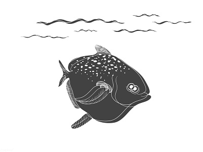 Fish doodles hand drawn illustration vector
