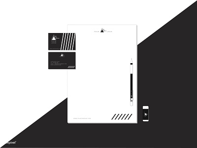 B/W ci illustration mockup vector