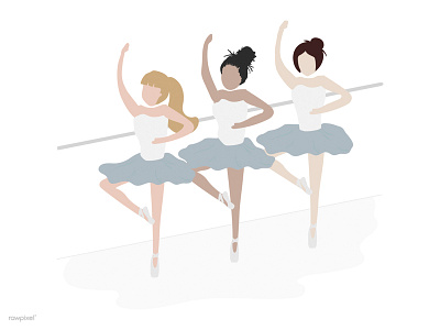 Ballet ballet hand drawn illustration vector