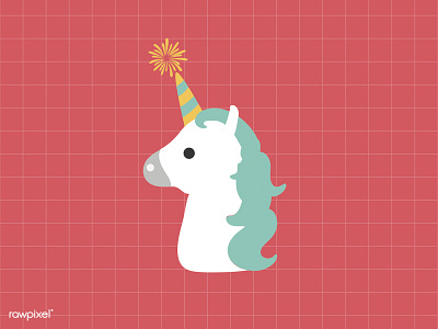 Unicorn christmas party unicorn vector