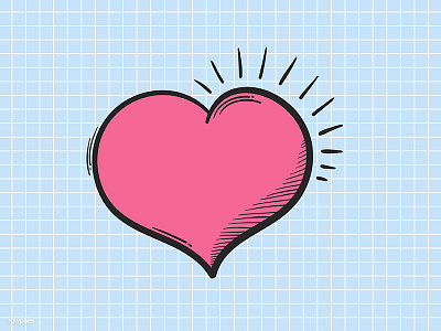 Heart design february heart icons love minimal sweet valentine vector
