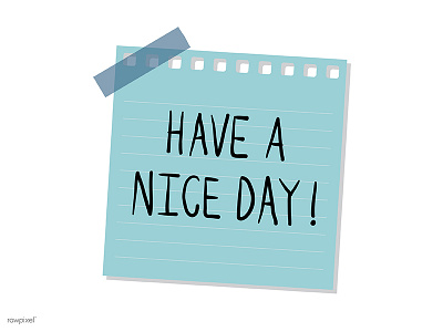 Have a nice day! illustration post it vector