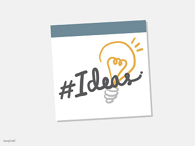 Ideas ideas paper post it vector