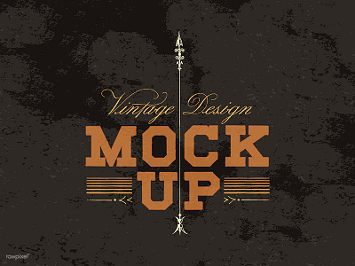 Mockup Logo 02 badge logo mockup vector vintage badge