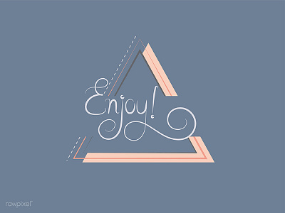 Enjoy! badge design logo vector