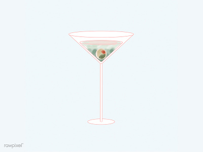 Martini alcohol beverage cocktail drawing drink glass honeydew martini illustration martini vector
