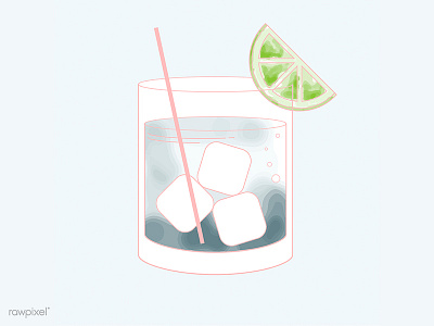 Vodka alcohol beverage cocktail drawing drink free freebie giveaway glass illustration juice lime liquid liquor party vector vodka