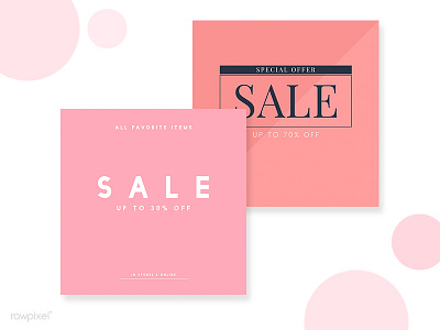 High Street Sale Templates Pink design free freebie giveaway mockup pink sale template templates vector