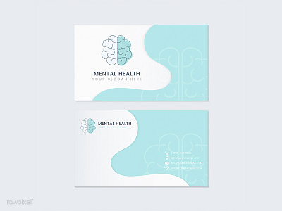 Mental Health Namecards02 card design free freebie giveaway illustration mental health mockup namecards vector