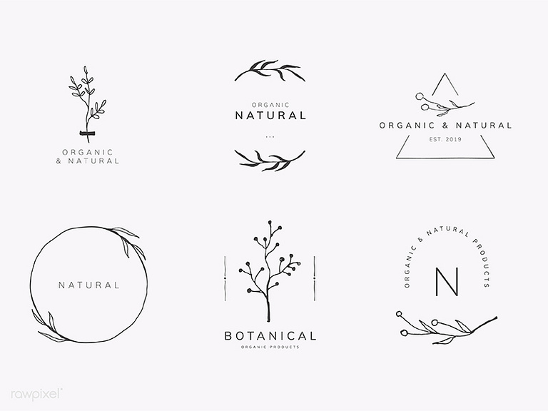 Organic product brand logo vector collection by Sasi for rawpixel on ...