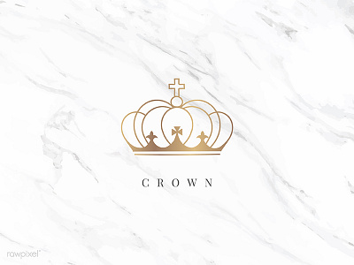 Royal golden crown design vector badge crown design free freebie giveaway illustration logo vector