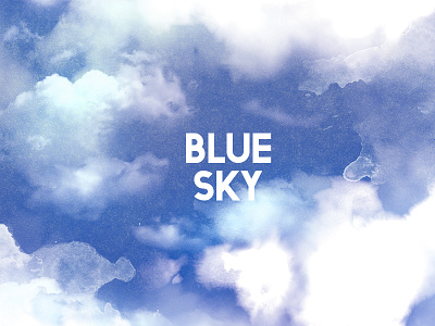 Blue Sky adobe illustrator cc artwork blue illustration sky watercolors