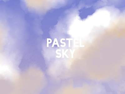 Pastel Sky adobe illustrator cc artwork illustration pastel sky watercolors