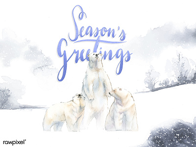 Animals Winter set adobe illustrator cc adobe photoshop cc animals artwork concept hand draw hand make illustration painting sketch typography watercolor watercolor painting watercolors