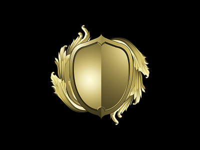 Shield Baroque 11 adobe illustrator cc adobe photoshop cc artwork baroque design gold illustration logo shield baroque shields